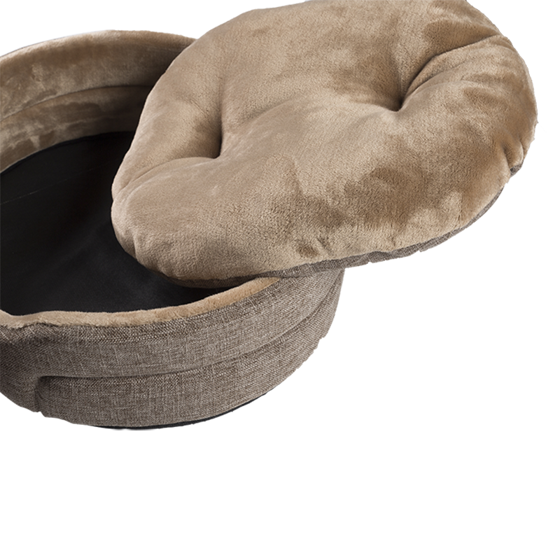 HY-06 Foam Made Velvet Cuddler Cat Bed