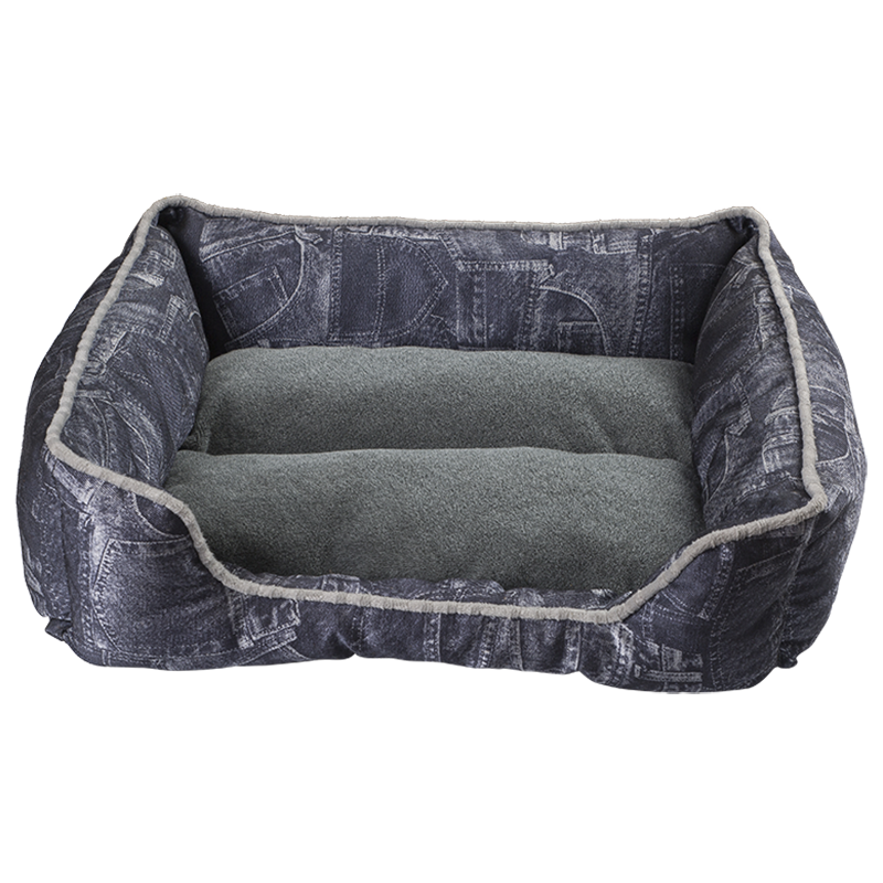 HY-10 Faux Jean Cuddler Pet Bed