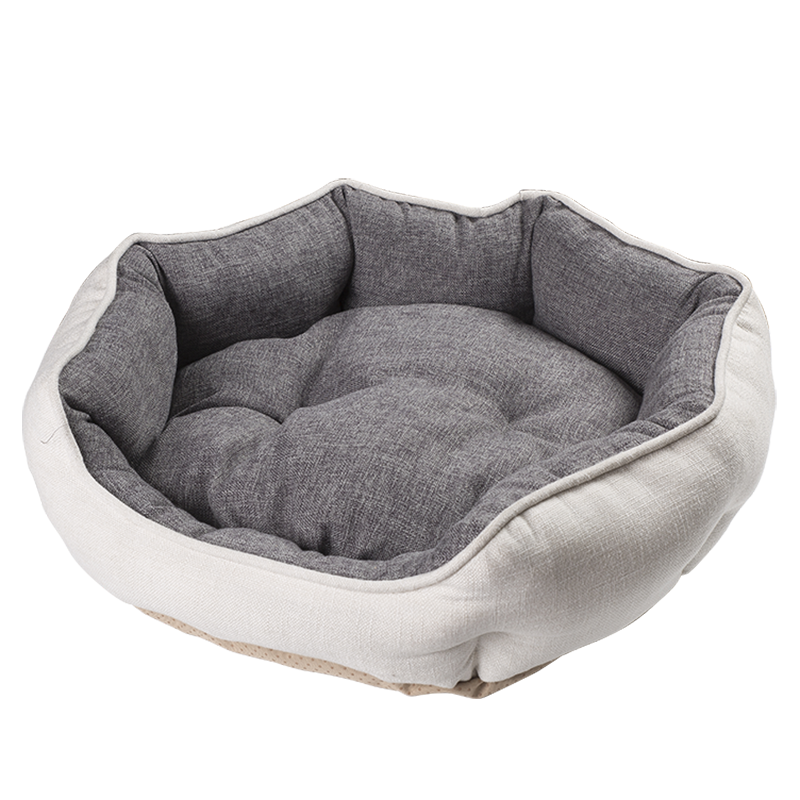 HY-16 Fax Linux Cuddler Oval Dog Bed
