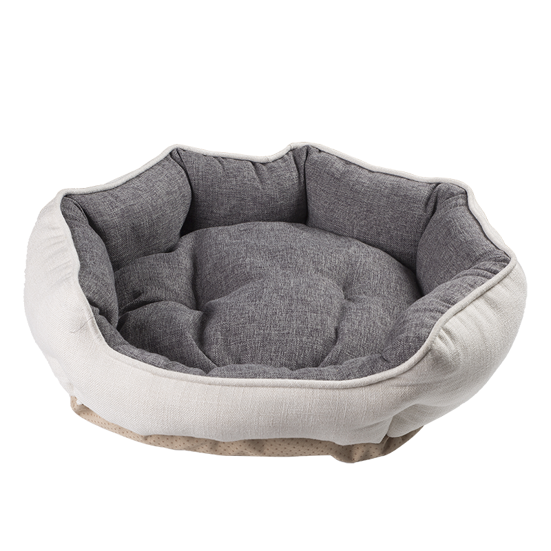 HY-16 Fax Linux Cuddler Oval Dog Bed