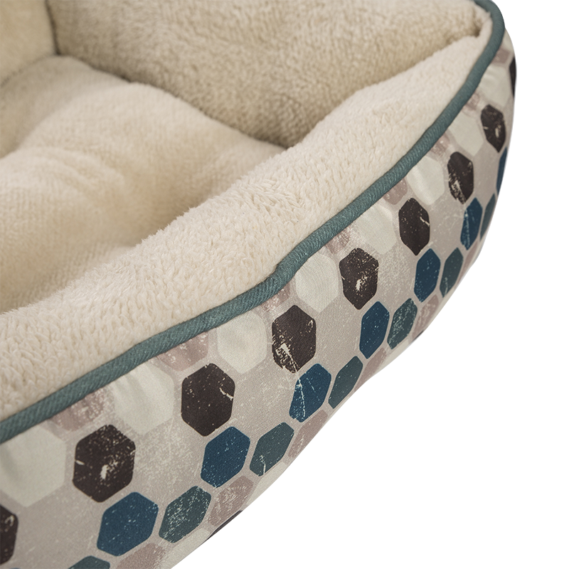 HY-12 Printed pongee Rectangle Cuddle Pet Bed