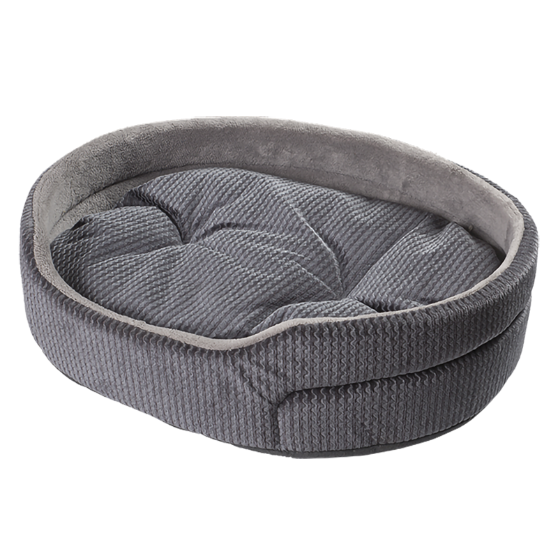 HY-06 Foam Made Velvet Cuddler Cat Bed