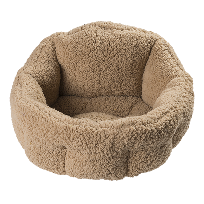 HY-31 Lamb's wool high back comfort Plush Pet Bed